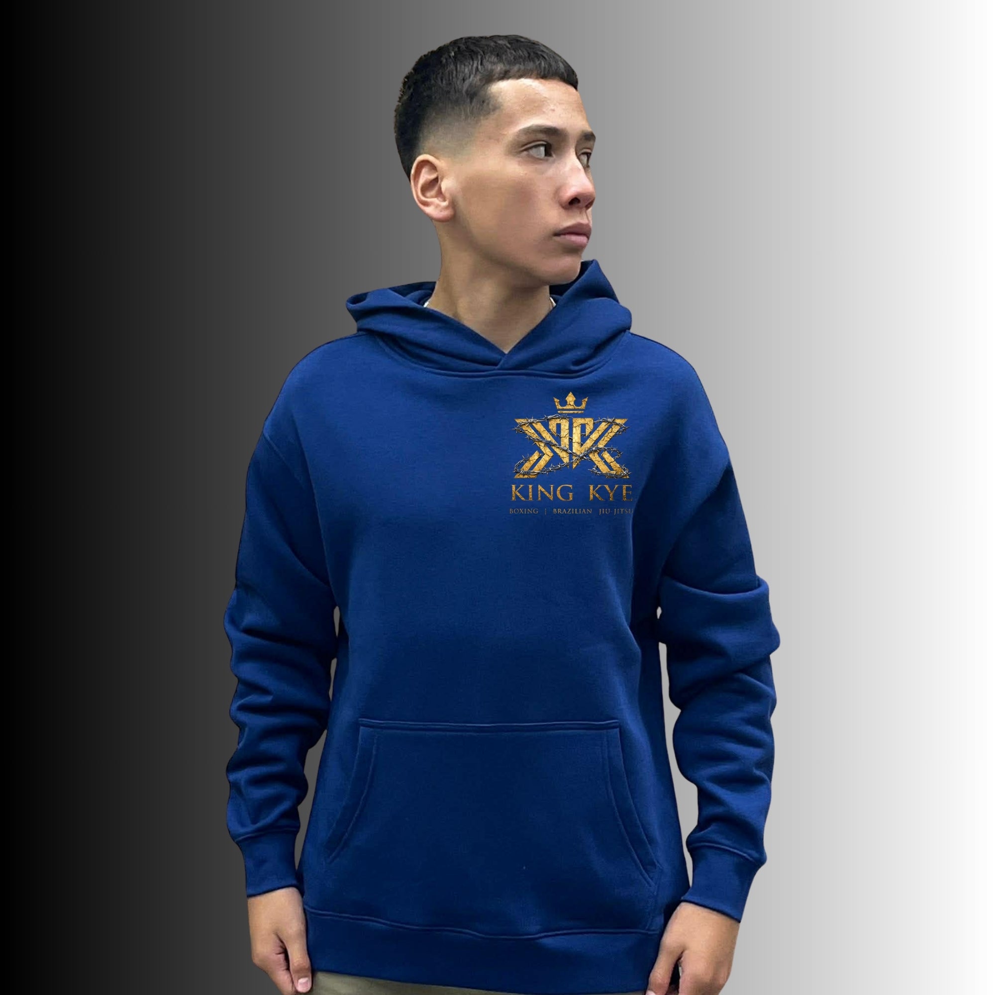 Stencil Hood with Gold King Kye Logo