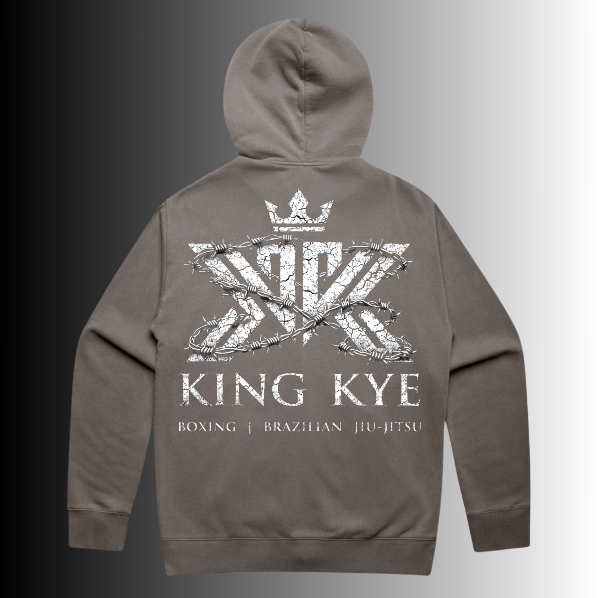 Zip Front Heavy Faded Hood