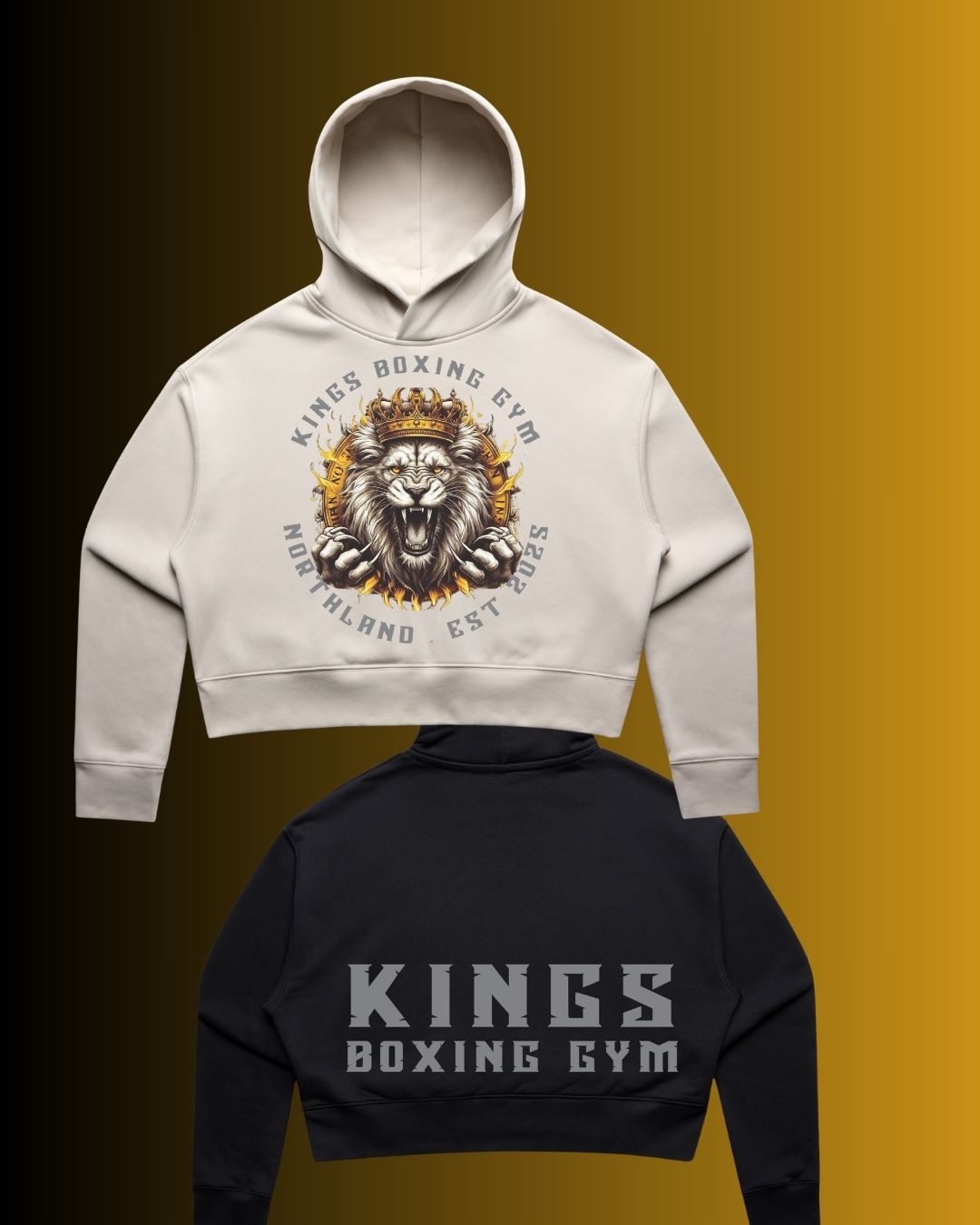Kings Boxing Womens Cropped Relax Hood
