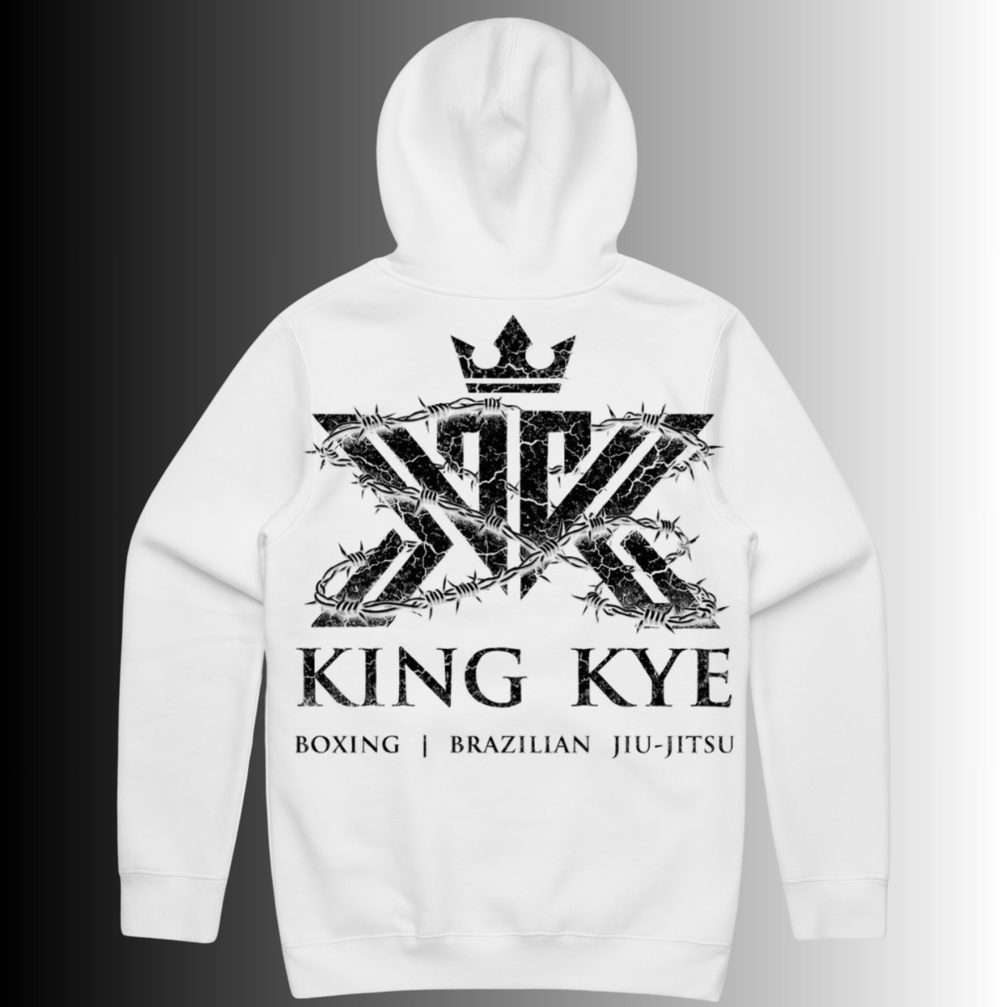 Stencil Hood with Black King Kye Logo
