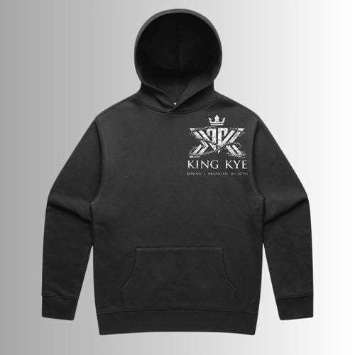 Black Stencil Hood with White Logo