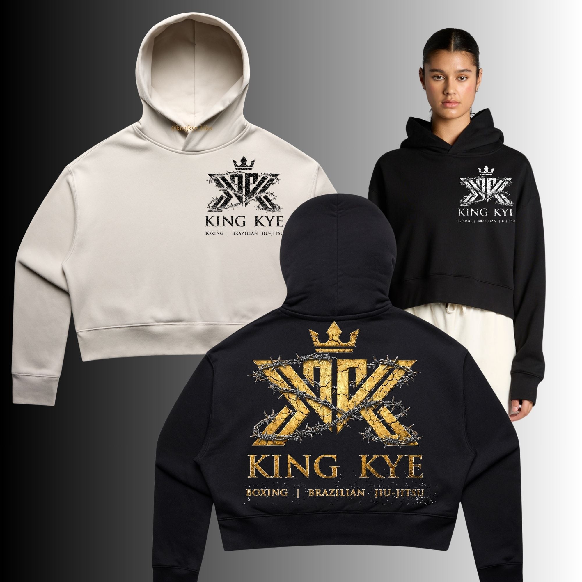 King Kye Women’s Relaxed Cropped Hood