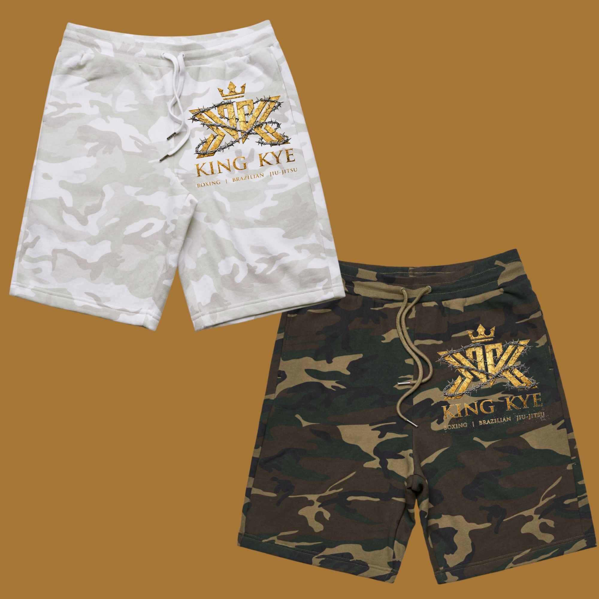 King Kye Camo Stadium Shorts